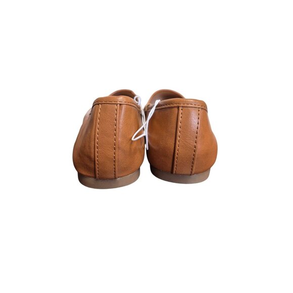 A New Day Women's Cognac Faux Leather Flats Size 7W - Picture 8 of 10